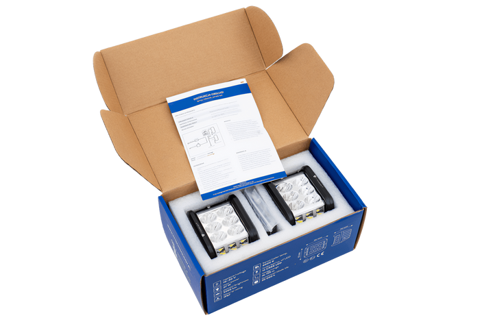 Juego de dos lámparas de trabajo LED, reflector TT TECHNOLOGY TT.13209 12xLED 2200lm