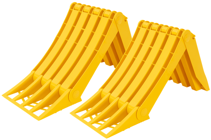 Juego de dos calzos para ruedas plegables LOKHEN ORIGAMY 56 h: 230 mm / juego con mango