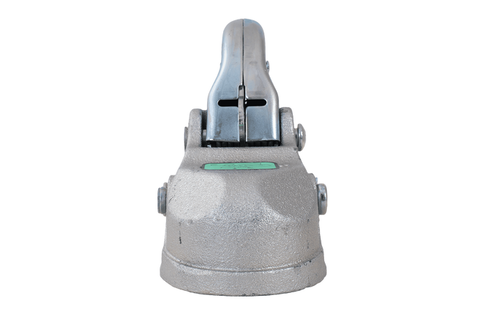 Enganche de bola KNOTT K35-C para remolque de 3500 kg con barra de tiro de tubo de 60 mm, hierro fundido