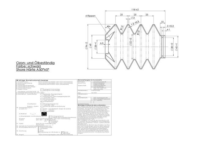 Fuelle de goma AL-KO 30S / 60S / 90S FI35