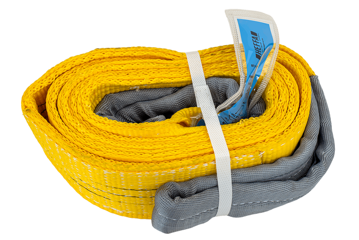 Eslinga de grúa HEFFA de 3 m/90 mm/3 t con bucles