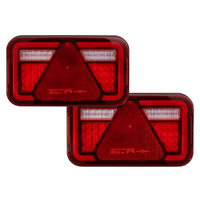 Luces traseras LED ASPÖCK MULTILED IV con base de bayoneta de 5 pines y 7 funciones (izquierda y derecha).