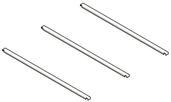 Bastidor de remolque H-0 con lona plana gris 205 x 130 cm para GARDEN TRAILER 201 KIPP