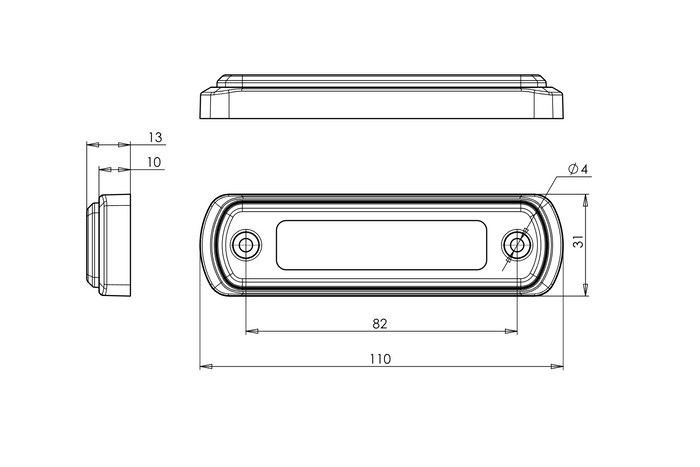 Lámpara de posición LED universal WAŚ W189 1338