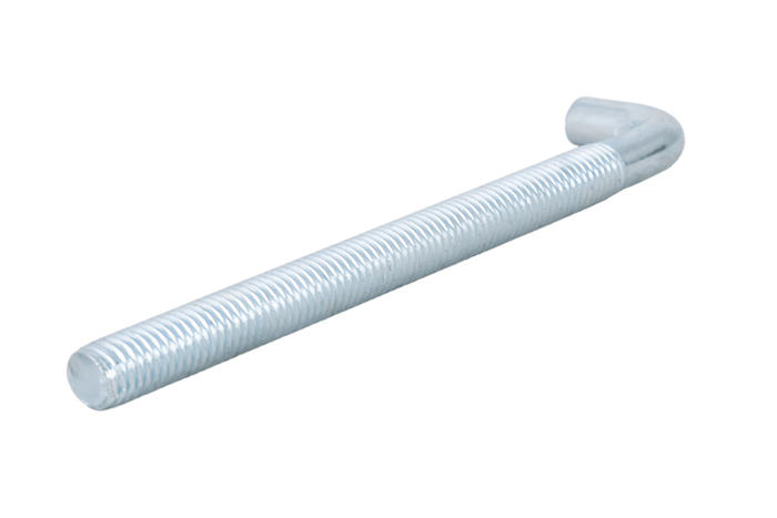 Gancho de construcción DROMET HP M6x90 con extremo en ángulo (recto)