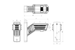 WAŚ 2550L W297.3.1 Luz de posición LED SPOT izquierda en un brazo corto