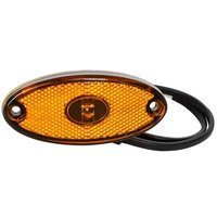 Lámpara de señalización LED ASPÖCK FLATPOINT II, naranja, universal