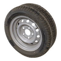 OUTLET Rueda reforzada para remolque LINGLONG NEUMÁTICO 195/50 R13C 104/101N LLANTA UNITRAILER 5.5Jx13"H2 5x112 ET:30