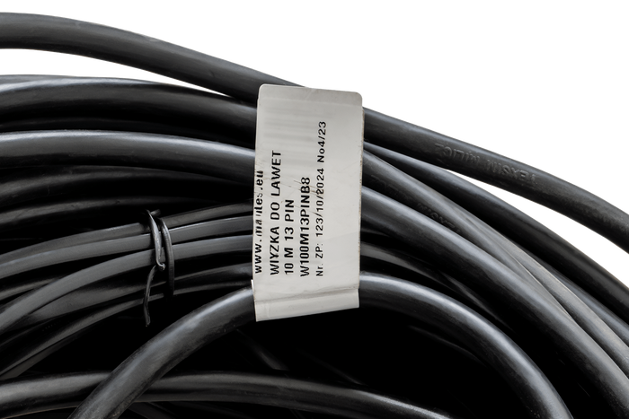 Instalación eléctrica MANTES, arnés para remolque de grúa, 10 m, enchufe 13 PIN, 2x bayonetas 8 PIN