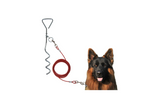 Poste de sujeción para perros ProPlus 361857 con cable de acero de 4,5 m