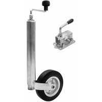 Rueda jockey con abrazadera de hierro fundido WINTERHOFF ST48-200VB+KLE48-G 150 kg 48 mm 505-725 mm