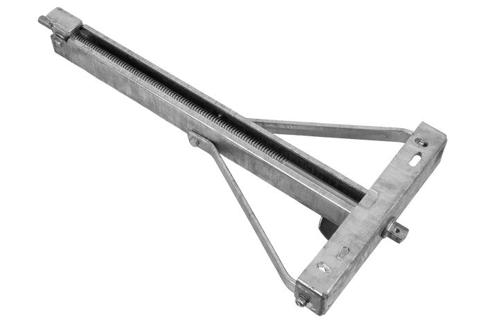 Estabilizador de esquina extensible KNOTT 6X1197.007 para remolque de 1100 kg y 498 mm