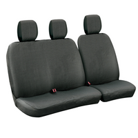 Juego de fundas para asientos de coche LAMPA Dots-1 negro/gris, para autobuses y furgonetas