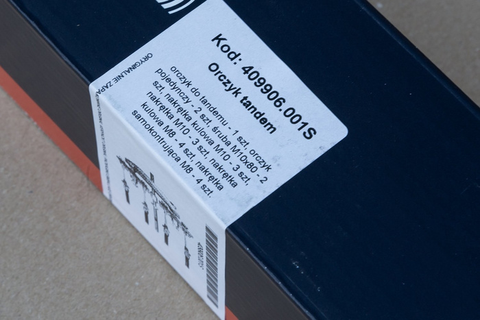 Doble barra en T para líneas de freno KNOTT para remolque de dos ejes