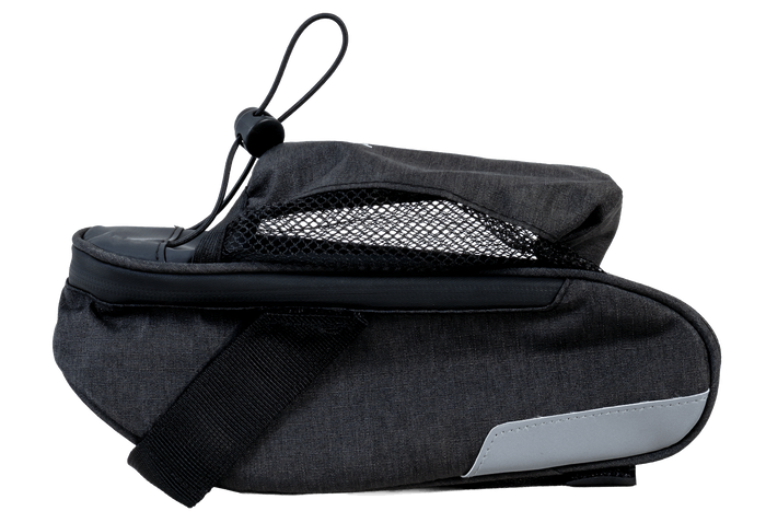 Bolsa de sillín para bicicleta PROFEX 82318 Long Black Lux con bolsillo para botella