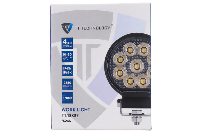 Reflector de lámpara de trabajo LED TT TECHNOLOGY TT.13337 36xLED 2880lm redondo