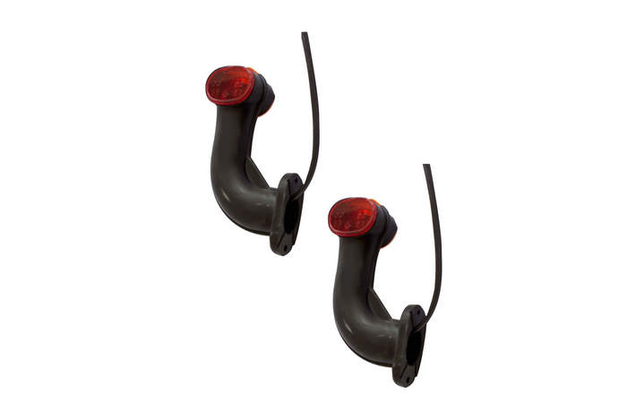 Luces de posición ASPÖCK SUPERPOINT II izquierda y derecha sobre un brazo de goma