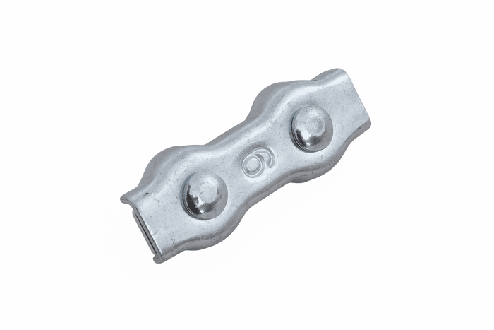 Abrazadera de cuerda doble DROMET ZLS.6 para cuerdas de 6 mm