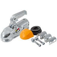 Enganche de bola STEELPRESS BC-3000.1D-00-00+Z3 para remolque de 3000 kg con barra de tiro tubular de 35-50 mm