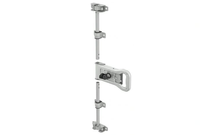 Perno de bloqueo para remolque portacontenedores STEELPRESS ZD-03 V.3, cerradura de puerta de 3000 mm
