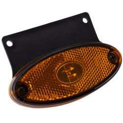 Lámpara de señalización LED ASPÖCK FLATPOINT II, naranja, universal, con soporte