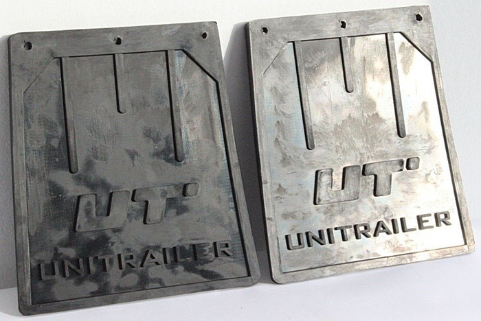 Juego de guardabarros de goma UNITRAILER, cubreguardabarros 187/205 mm