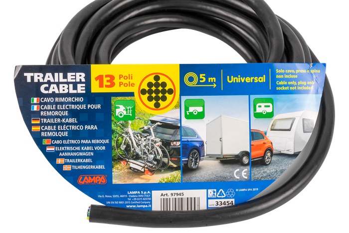 Cable eléctrico LAMP 13x0,75 trece hilos - 5m