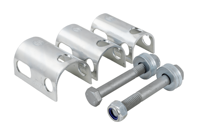 Enganche de bola STEELPRESS BC-3000C-00-00+Z2 para remolque de 3000 kg con barra de tiro de tubo de 35-50 mm, fundición gris