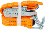Cinta transportadora UNITRAILER de 4 m/35 mm/2 t de color naranja con tensor