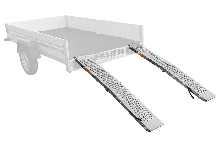 Rampas plegables UNITRAILER ALR004 de acero para remolques, 170 cm, 454 kg, juego de 2