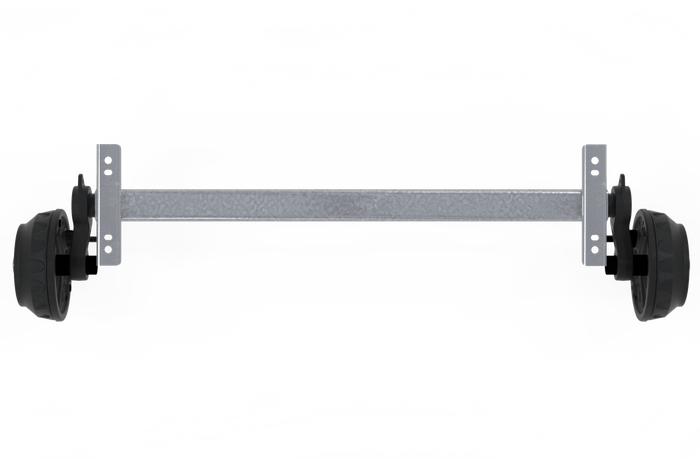 KNOTT VGB18MV eje frenado para remolque / grúa 1800kg 1600mm 2070mm 5x112