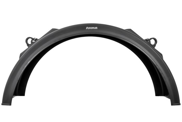 Guardabarros para remolque 19,5-22,5" DOMAR DK2975 paso de rueda 1250/430mm con soportes de montaje