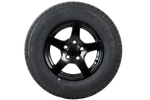 Rueda de remolque reforzada KENDA TIRE 185/80 R14C 104/102N LLANTA DE ALUMINIO STARCO negro 5.5Jx14"H2 5x112 ET:30