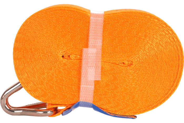 Cinta transportadora UNITRAILER de 10 m/25 mm/1 t de color naranja con tensor