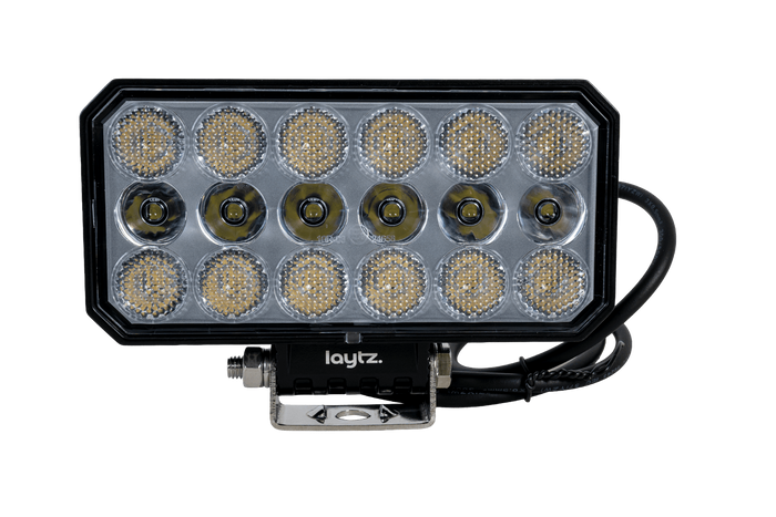 Reflector de lámpara de trabajo LED LAYTZ LY7304, 66 LED, 5800 lm, rectangular.