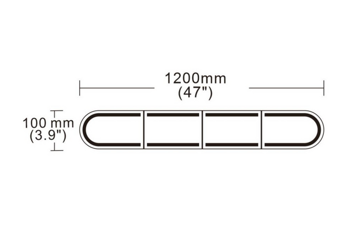 Luz de advertencia LED KAMAR BLK0059 con 6 modos de parpadeo.