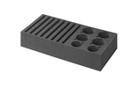 ProPlus 761472PMV02 Soporte de espuma para platos de camping, con capacidad para 8 platos y 6 vasos.