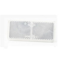 Reflector rectangular blanco FRISTOM DOB-035B de 90x40 mm