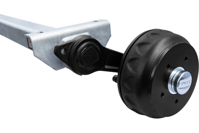 KNOTT VGB13 eje frenado para remolque / grúa 1350kg 1300mm 1750mm 5x112
