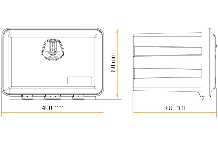 DAKEN 81101 JUST caja de herramientas 400x350x300mm 21l