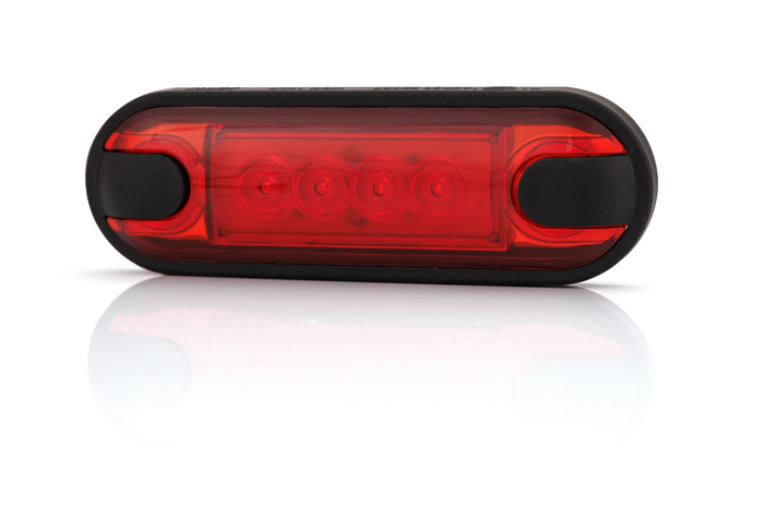 Lámpara de posición roja universal delgada LED HORPOL LD 3212