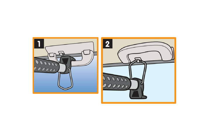 Perchero para coche LAMP percha extensible 90-160cm