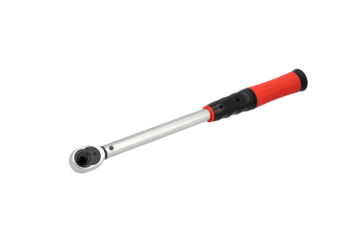 Juego de llaves dinamométricas YATO de 4 piezas, 1/2" y 40–220 Nm para el reemplazo de ruedas.