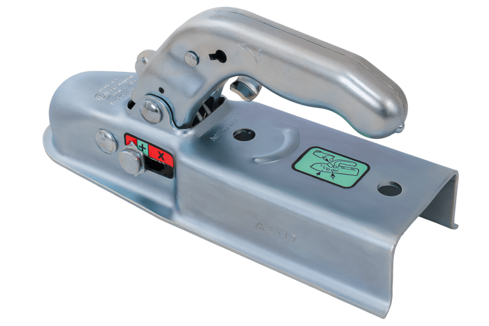 Enganche de bola KNOTT K7.5-M para remolque de 750 kg con barra de tiro cuadrada de 70 mm