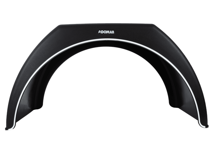 Guardabarros doble para remolque 14-16" DOMAR DK3115 paso de rueda plano 915/450mm