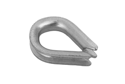 Guardacabos de cuerda DROMET KU.4, con amarre de acero, 4 mm