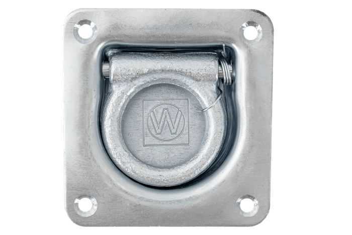 Enganche de soporte de suelo empotrado WINTERHOFF ZBF 70-2 para asegurar la carga del remolque