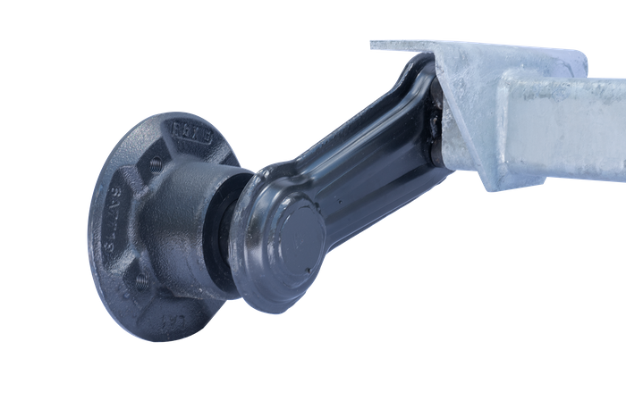 KNOTT VG7-L eje sin freno para remolque 750kg 1125mm 1615mm 4x100