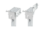 Juego de dos soportes extensibles con manivela y montaje ProPlus 361500 para remolque de plataforma plana de 1000 kg (290-460 mm)