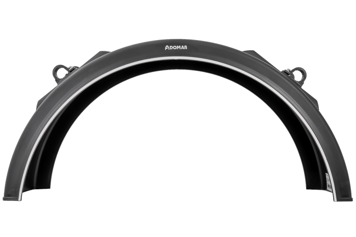 Guardabarros para remolque 19,5-22,5" DOMAR DK3075 paso de rueda 1250/430mm con soportes de montaje